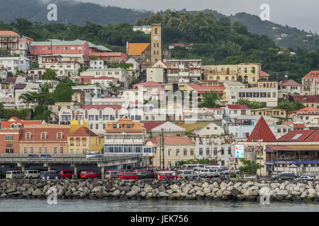 Waterfront St Georges Grenada West Indies Stockfoto