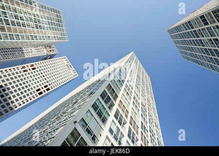 PEKING – 19. OKTOBER. Weißen Gebäuden in Jianwai SOHO, Peking am 19. Oktober 2009. Jianwai eine offene Stelle mit Abteilung Gebäude, Läden und Büros ich Stockfoto
