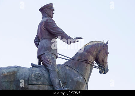 Marshall Zhukov Statue in der Nähe von Roter Platz Moskau Russland Stockfoto