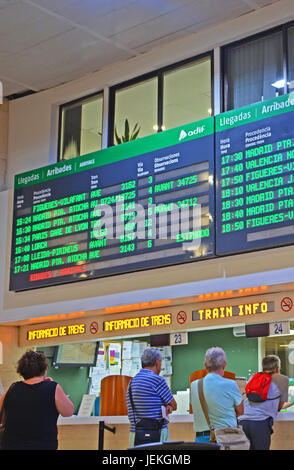 Barcelo Sants Bahnhof, Barcelona, Katalonien, Spanien Stockfoto