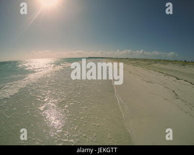 Leeren Strand, Varadero, Kuba Stockfoto