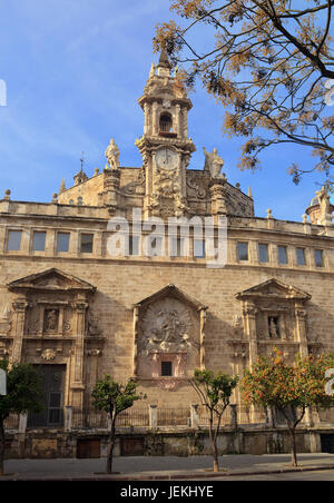 Iglesia de Los Santos Juanes, Placa del Mercat, Valencia Stockfoto