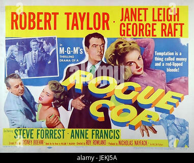 ROGUE COP 1954 MGM Film mit Robert Taylor und Janet Leigh Stockfoto