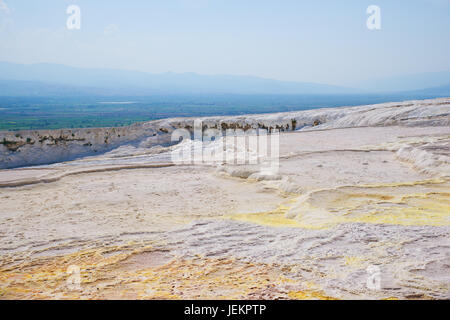 Kalksinterterrassen von Pamukkale, Türkei Stockfoto