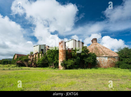 Verlassene Gebäude am alten Zuckermühle in Koloa Kauai Stockfoto