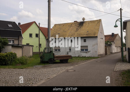 Sachsen, 06. Juni: Originalbauten in Sachsen, Ost-Deutschland am 6. Juni 2017. Stockfoto