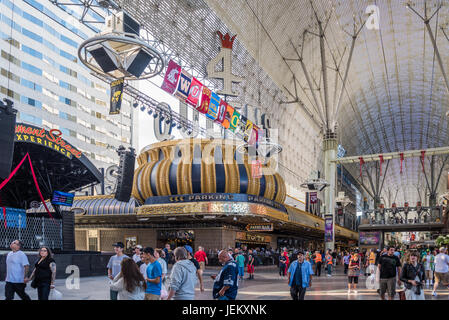 Four Queens Casino an der Fremont Street Experience Stockfoto