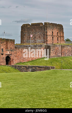 Carlisle Castle, Carlisle, Cumbria, England, Vereinigtes Königreich Stockfoto