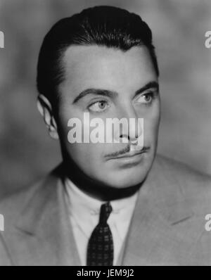George Brent, Werbung Portrait für Film, "Mountain Justiz", Warner Bros., 1937 Stockfoto