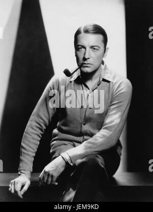 Clive Brook, Portrait Werbung für den Film, "Der Anwalt Secret", Paramount Pictures, 1931 Stockfoto