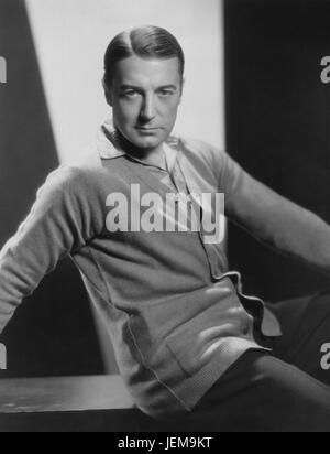 Clive Brook, Portrait Werbung für den Film, "Der Anwalt Secret", Paramount Pictures, 1931 Stockfoto