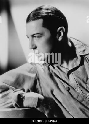 Clive Brook, Portrait Werbung für den Film, "Silence", 1931 Stockfoto