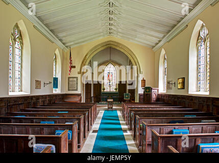 Innenraum der Kirche der Heiligen Dreifaltigkeit, Flotte, Dorset, England UK Stockfoto