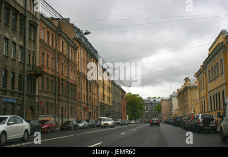 Straße in Sankt Petersburg - Russland Stockfoto