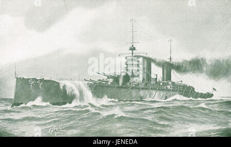 HMS Königin Mary versenkt in der Schlacht von Jütland 31. Mai 1916 Stockfoto