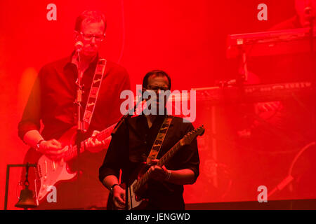 Kiel, Deutschland, 20. Juni 2017: Pink Floyd Tribute Band einmischen die live auf der Kieler-Woche-2017 Stockfoto