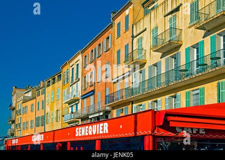 Cafe Senequier in Saint-Tropez Stockfoto