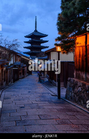 Yasaka Pagode in Higashiyama-Bezirk Stockfoto