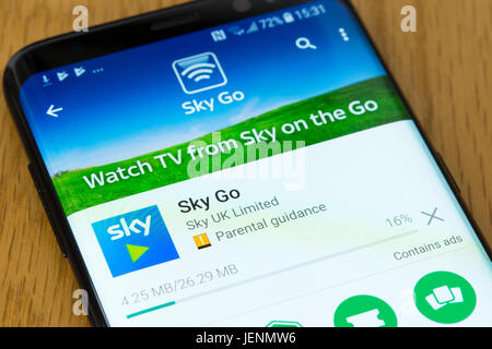 Sky Go Schwarzes Bild