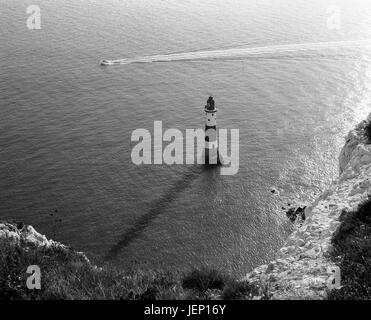 Beachy Head Lighthouse East Sussex UK, fotografiert mit einer Mamiya RB67 Filmkamera und einige Film Ilford Pan F 50 120 Stockfoto