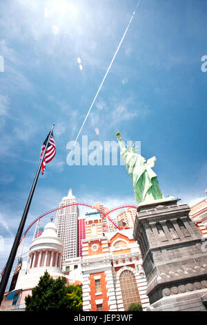 Nachbildung der Freiheitsstatue, Las Vegas, USA Stockfoto