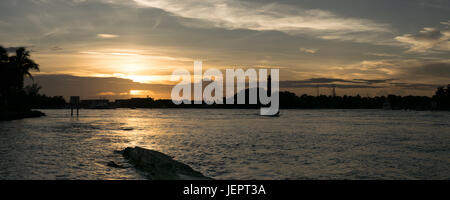 Jupiter-Leuchtturm bei Sonnenuntergang Stockfoto