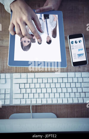 Zusammengesetztes Bild von Business-Grafiken Stockfoto