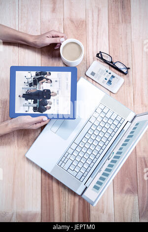 Zusammengesetztes Bild von Business-Grafiken Stockfoto