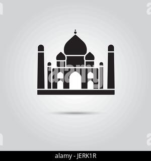 Taj Mahal, Indien. EPS 10 Vektor Icon. Stock Vektor