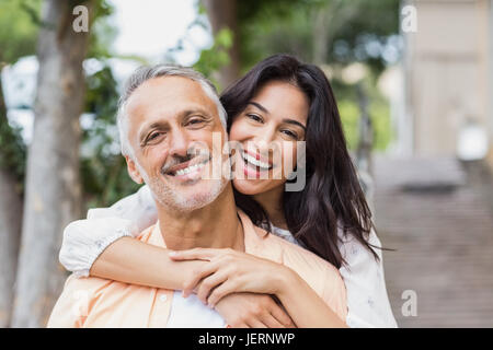 Frau, Mann von hinten Stockfoto