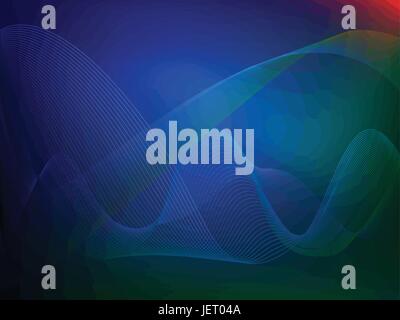 blau, Bewegung, Verschiebung, Bewegung, Bewegung, Flüssigkeit, Kunst, isoliert, grün, Stock Vektor