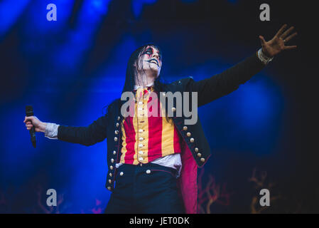 16. Juni 2017: Avatar, die live auf der Hellfest-Festival-2017 in Clisson, in der Nähe von Nantes Foto: Alessandro Bosio/Pacific Press Stockfoto