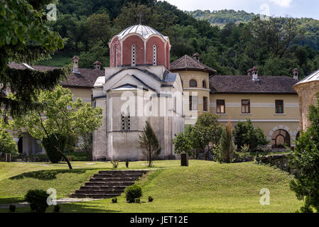 Das Kloster Studenica, 12. Jahrhundert serbisch-orthodoxen Kloster in der Nähe der Stadt kraljevo entfernt Stockfoto