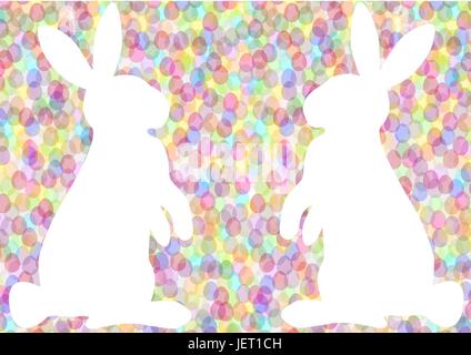 Eiern, Ostereier, Hintergrund, Hintergrund, Urlaub, farbig, Ostern, Hase, Stock Vektor