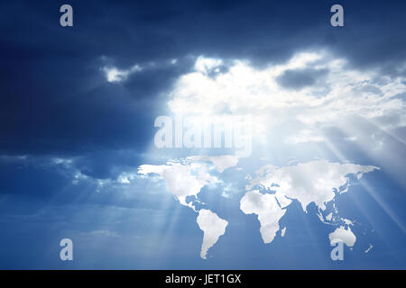konzeptionellen Hintergrundbild der Weltkarte. Möblierte Welt Bild NASA verwendet für dieses Bild. Stockfoto