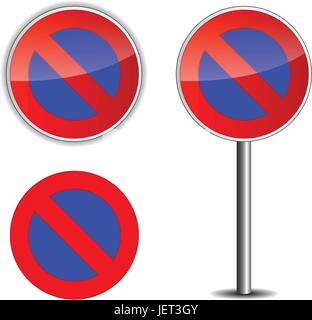 Rote Zeichen Stock Vektor