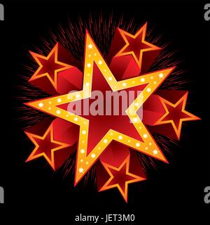 Feuerwerk der Unterhaltung Stock Vektor