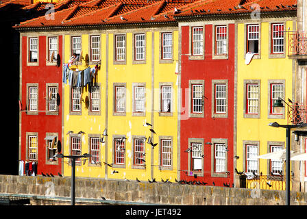Oporto, Hauptstadt des Portweins, und das Ribeira-Viertel, ein UNESCO-Weltkulturerbe, Portugal Stockfoto