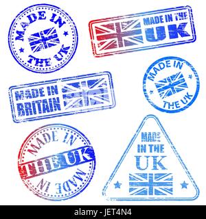 England, Britisch, united, gemacht, Königreich, England, print, Schottland, Irland, Stock Vektor