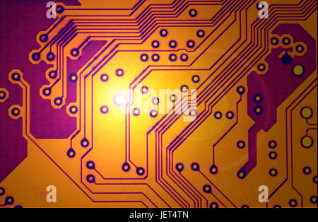 Elektronische Schaltkreise eines Computers Stockfoto