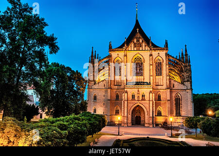 Kathedrale Kutna Hora St. Barbara Tschechische Republik Europa Stockfoto