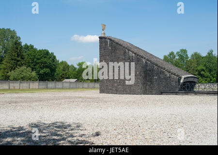 03.06.2017, Dachau, Bayern, Deutschland, Europa - jüdische Gedenkstätte in der Gedenkstätte des Konzentrationslagers Dachau. Stockfoto