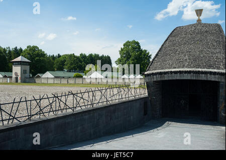 03.06.2017, Dachau, Bayern, Deutschland, Europa - jüdische Gedenkstätte in der Gedenkstätte des Konzentrationslagers Dachau. Stockfoto