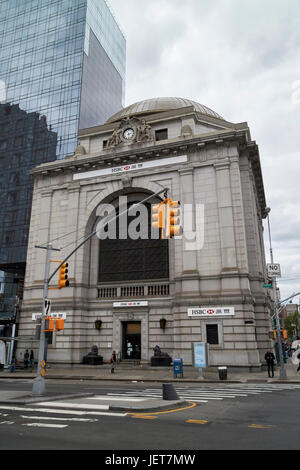 Einsparung von 50 und 58 bowery Bürger bank an Kreuzung Bowery und canal street New York City USA Stockfoto