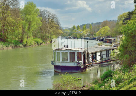 Hausboot Stockfoto