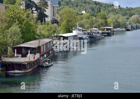 Hausboot Stockfoto