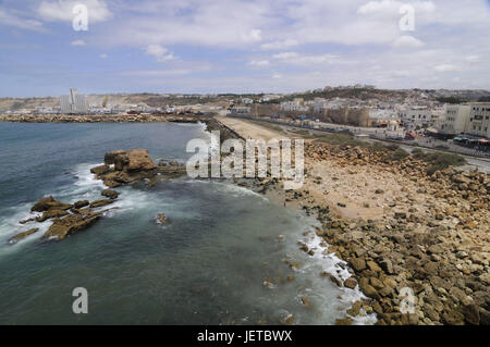 Festung Qasr Al-Bahr, Ansicht, Safi, lokale Übersicht, Atlantikküste, Marokko, Afrika, Stockfoto