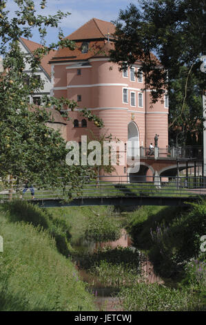 Deutschland, Bayern, verwunschen, Rieder Tor, Stadt-Tor, Altstadt, Schilf, Stockfoto