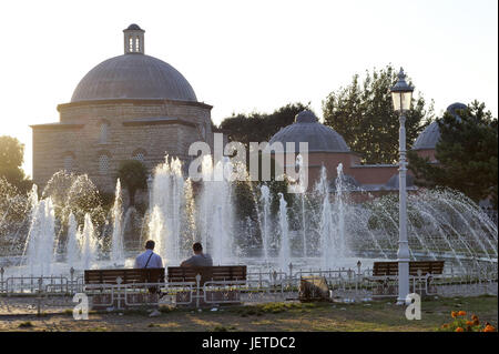 Türkei, Istanbul, Stadtteil Sultanahmet, Hagia Sophia, Basilika, Wasserspiele, Stockfoto