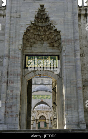 Türkei, Istanbul, Sultan Ahmed-Moschee, blaue Moschee, Ziel, Stockfoto